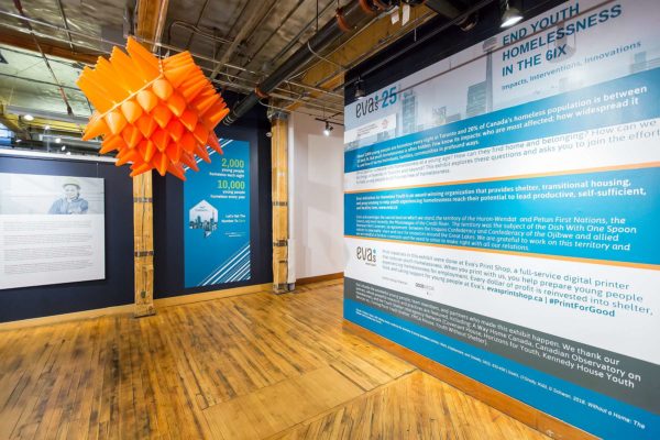 Eva's Initiatives End Youth Homelessness in the 6ix Urbanspace Gallery