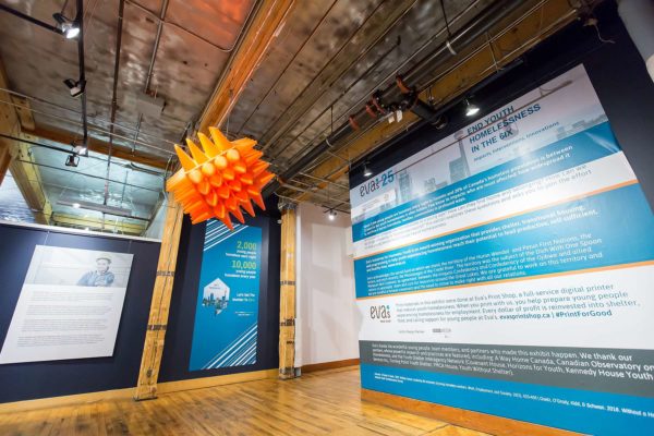 Eva's Initiatives End Youth Homelessness in the 6ix Urbanspace Gallery