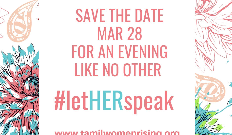 Tamil Women Rising: #letHERspeak